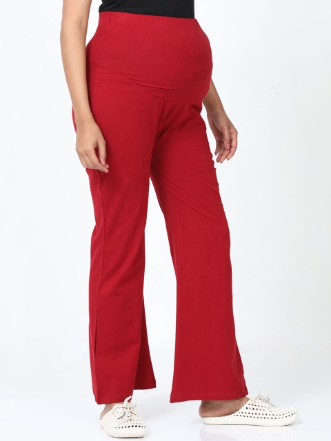 9shines Label Women Red Maternity Palazzos - Image 2