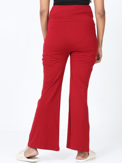 9shines Label Women Red Maternity Palazzos - Image 4