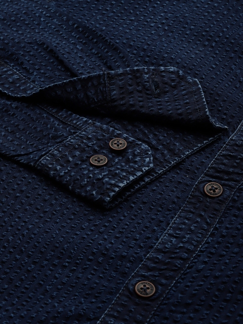 The Roadster Life Co. Popcorn Texture Casual Shirt - Image 3