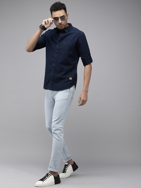 The Roadster Life Co. Popcorn Texture Casual Shirt - Image 6