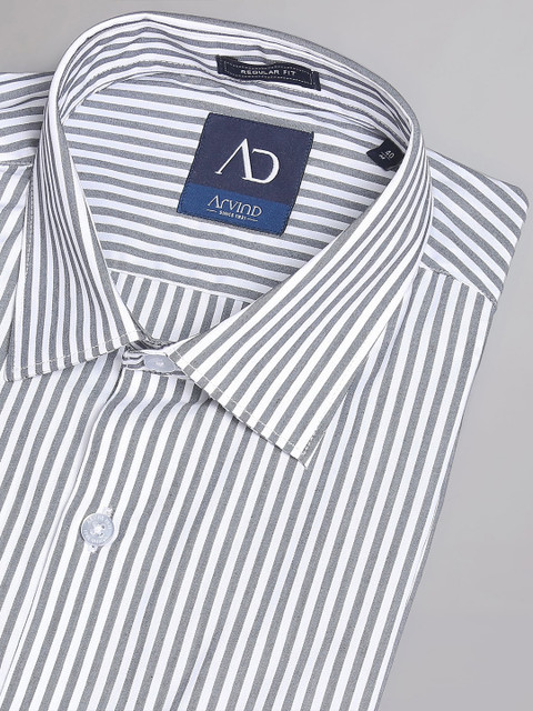 AD By Arvind Vertical Stripe Formal Shirt - Image 7