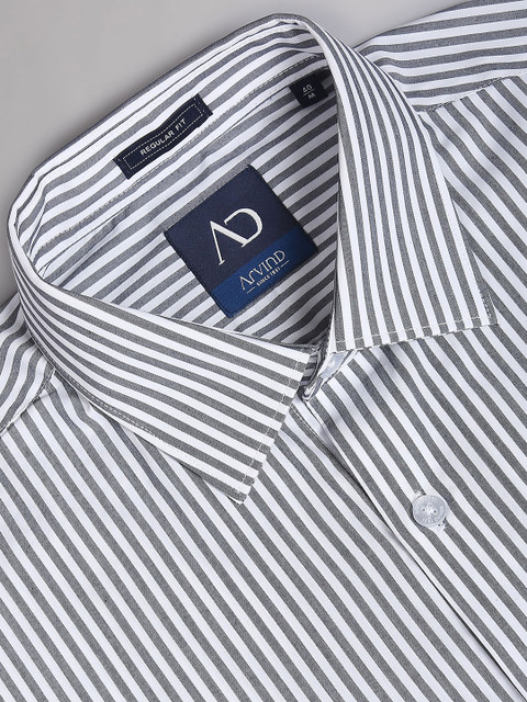 AD By Arvind Vertical Stripe Formal Shirt - Image 2