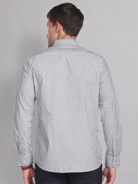 AD By Arvind Vertical Stripe Formal Shirt - Image 4