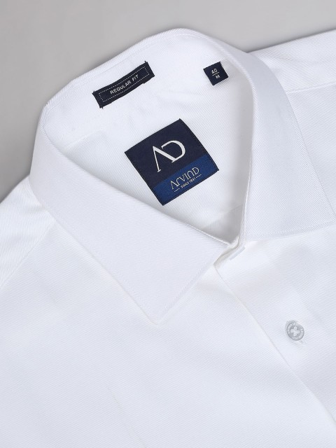 AD By Arvind Textured Self Design Pure Cotton Formal Shirt - Image 2