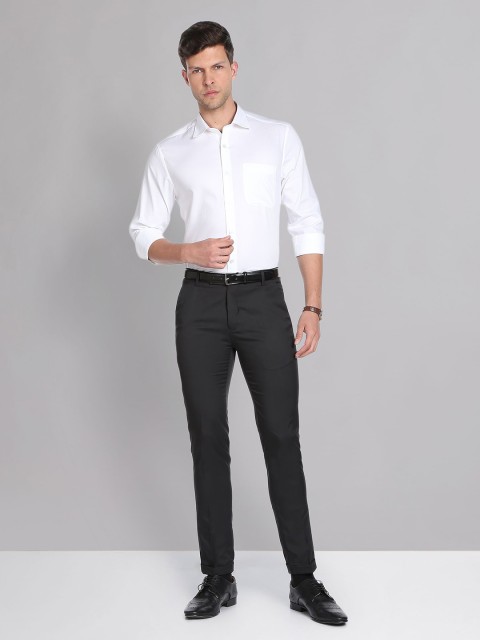 AD By Arvind Textured Self Design Pure Cotton Formal Shirt - Image 5