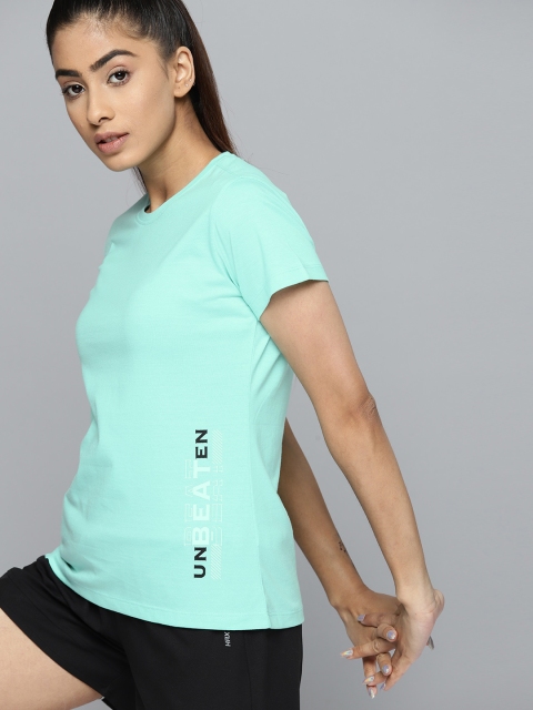 HRX by Hrithik Roshan Typography Printed Bio-Wash Training Sports T-shirt