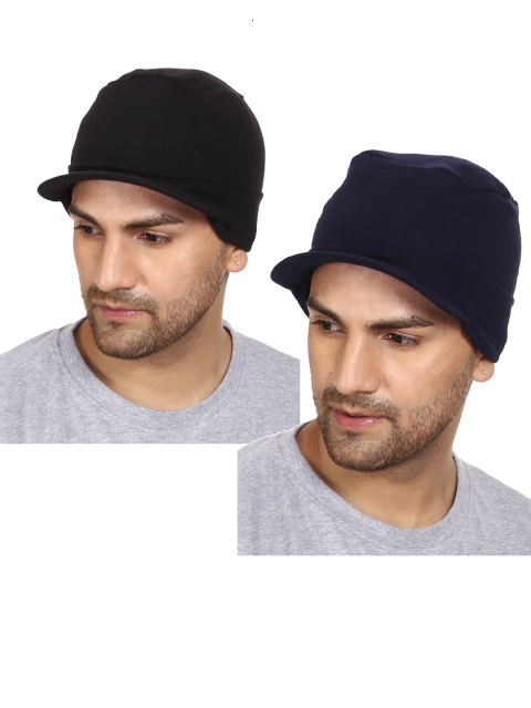 Gajraj Pack of 2 Cotton Visor Caps