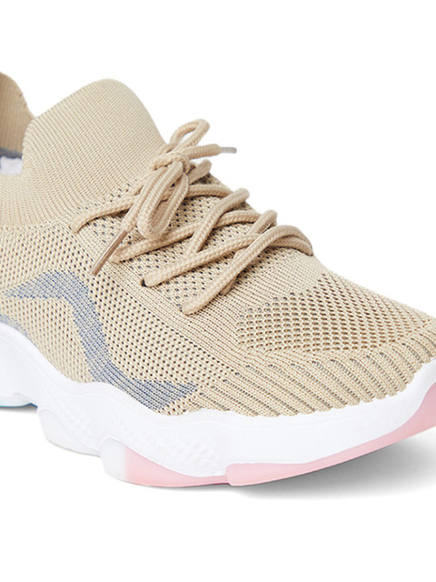 MOZAFIA Women Textile Running Non-Marking Lace-Ups Sports Shoes - Image 5