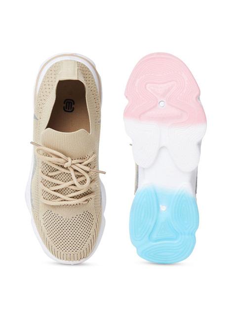 MOZAFIA Women Textile Running Non-Marking Lace-Ups Sports Shoes - Image 4