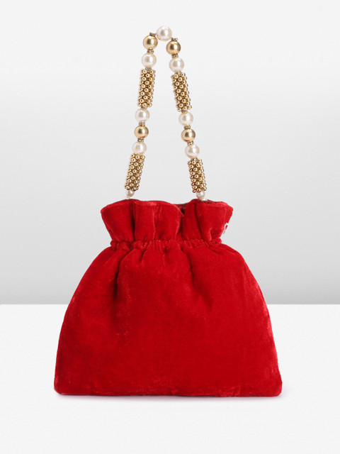 Peora Embroidered Embellished Potli - Image 4