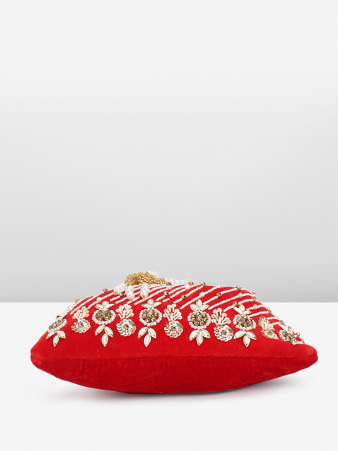 Peora Embroidered Embellished Potli - Image 5