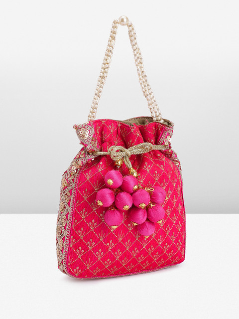 Peora Embroidered Embellished Potli - Image 2