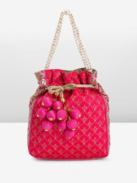 Peora Embroidered Embellished Potli