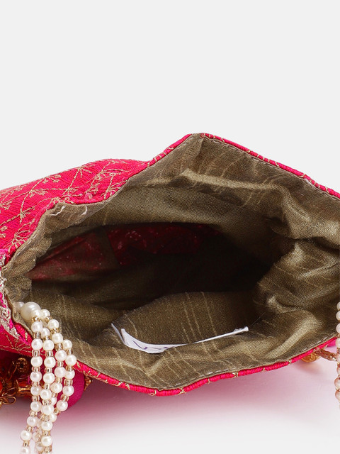 Peora Embroidered Embellished Potli - Image 5