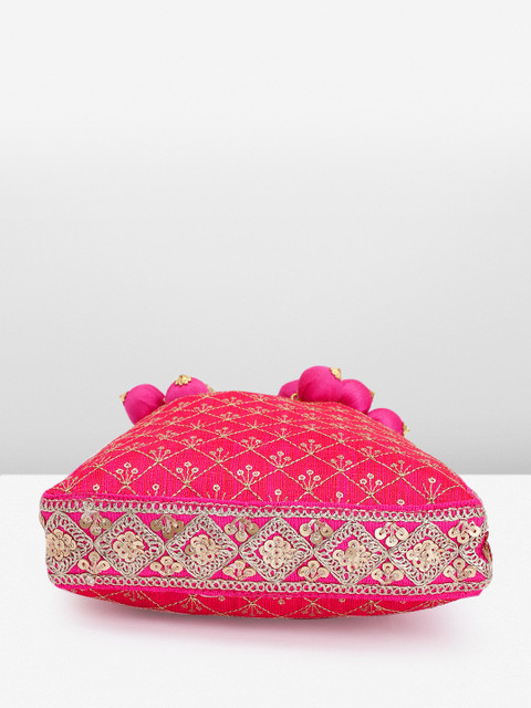 Peora Embroidered Embellished Potli - Image 4