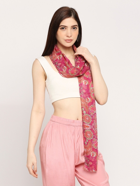Cloth Haus India Women Floral Printed Scarf - Image 3