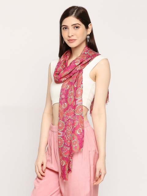 Cloth Haus India Women Floral Printed Scarf - Image 4