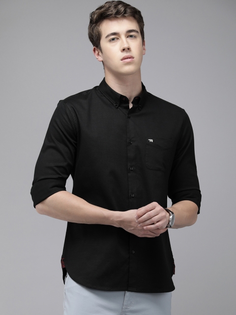 THE BEAR HOUSE Men Slim Fit Opaque Casual Shirt - Image 4