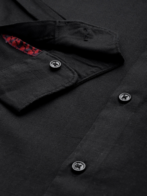 THE BEAR HOUSE Men Slim Fit Opaque Casual Shirt - Image 3