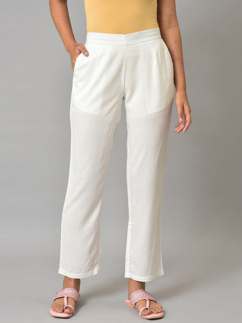 AURELIA Women Straight Slip-On Regular Palazzo