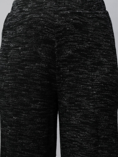 elleven Women Self Design Wide Leg Slip-On Knitted Palazzo - Image 6