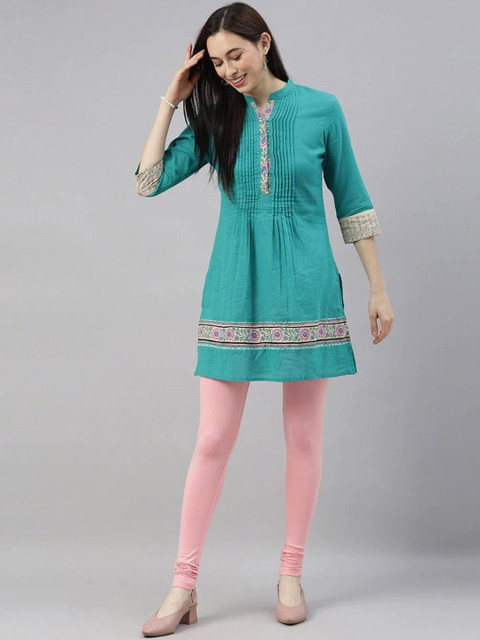 TWIN BIRDS Women High-Rise Churidar-Length Leggings - Image 5