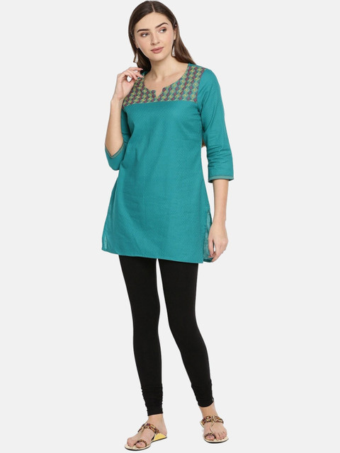TWIN BIRDS Women High-Rise Churidar-Length Leggings - Image 4