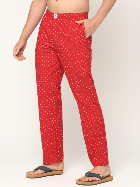 UnderJeans by Spykar Men Printed Cotton Lounge Pants - Image 3