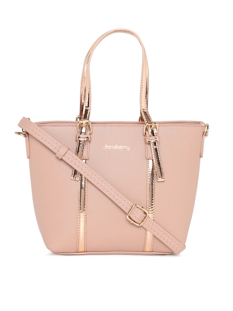 DressBerry Pink Solid Shoulder Bag