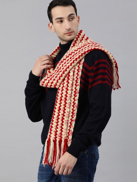 Magic Needles Self Design Acrylic Scarf - Image 4