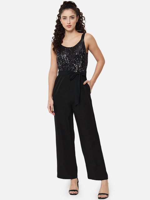 ALL WAYS YOU Shoulder Strap Basic Jumpsuit with Embellished