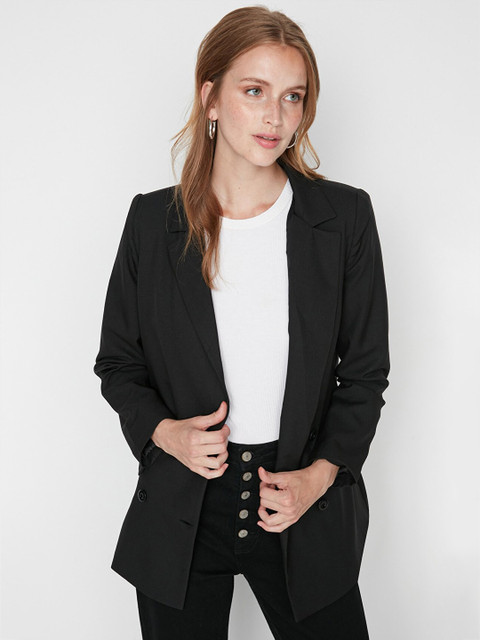 Trendyol Silgle Brested Notched Laple Blazer - Image 7