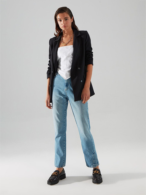 Trendyol Silgle Brested Notched Laple Blazer - Image 6