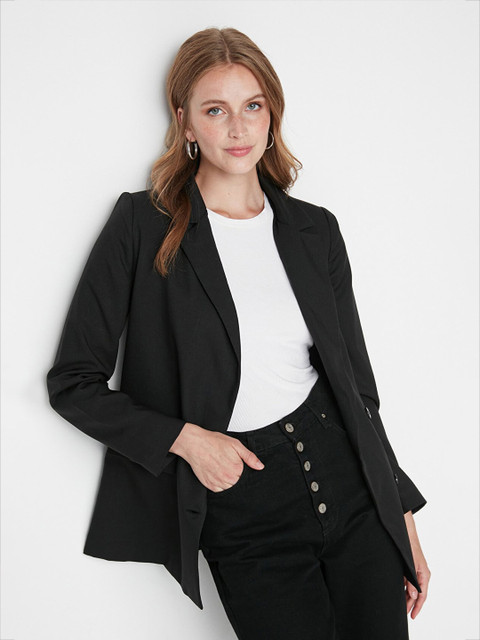 Trendyol Silgle Brested Notched Laple Blazer - Image 4