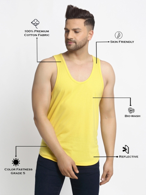 Friskers Men Cotton Sleeveless Gym Vest - Image 6
