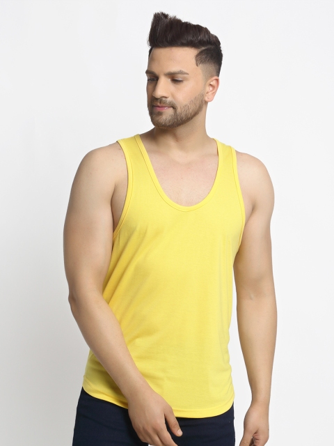 Friskers Men Cotton Sleeveless Gym Vest