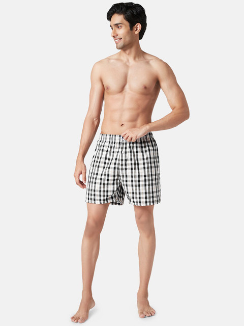 Ajile by Pantaloons Men Mid-Rise checked Pure Cotton Boxers - Image 4