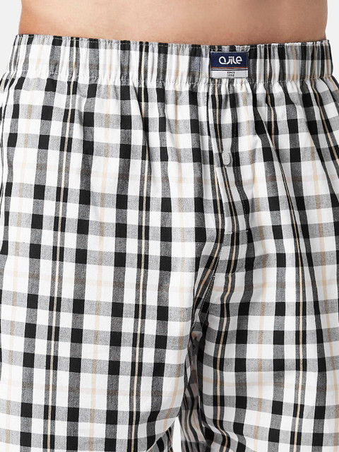 Ajile by Pantaloons Men Mid-Rise checked Pure Cotton Boxers - Image 5
