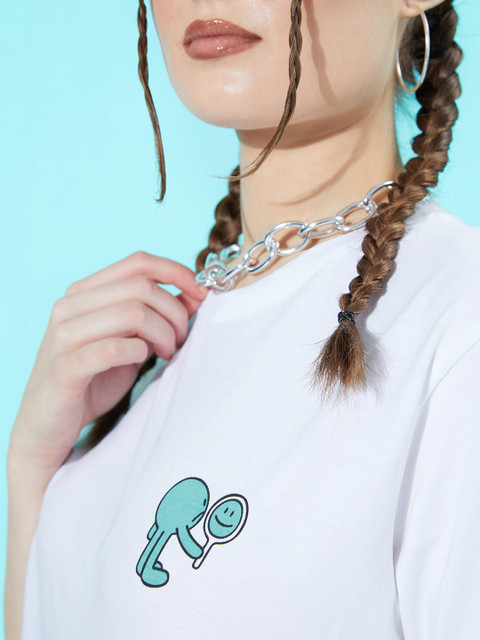 Difference of Opinion Pure Cotton Printed Oversized T-shirt - Image 5