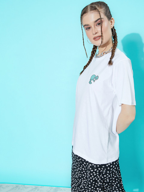 Difference of Opinion Pure Cotton Printed Oversized T-shirt - Image 4