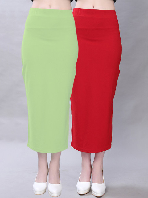 Selvia Pack Of 2 Mid-Rise Saree Shapewear