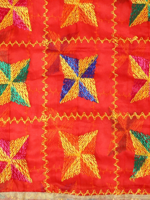 WEAVERS VILLA Floral Embroidered Dupatta - Image 2