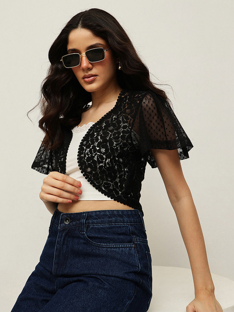 Espresso Women Front Open Shrug