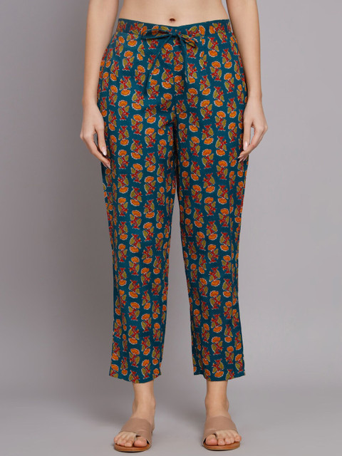 Vastralay Printed Pure Cotton Maternity Feeding Top With Trouser - Image 7