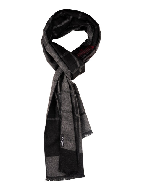 The Tie Hub Men Woolen Checked Scarf - Image 3