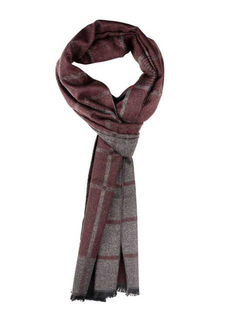The Tie Hub Men Woolen Checked Scarf - Image 2