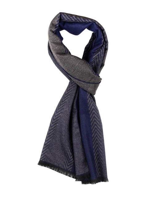 The Tie Hub Men Woolen Self Design Scarf - Image 3