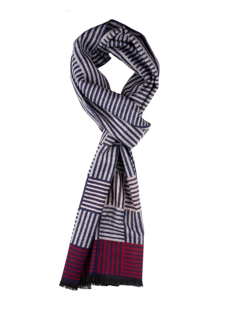 The Tie Hub Men Woolen Checked Scarf - Image 3