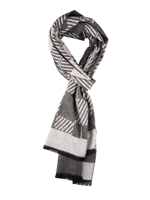 The Tie Hub Men Woolen Checked Scarf - Image 3
