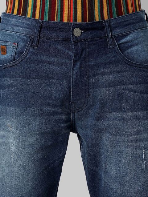 Campus Sutra Men Medium-Washed Regular Fit Denim Shorts - Image 6